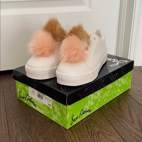 Sam Edelman Shoes - Sam Edelman Leya pompom sneaker size 8